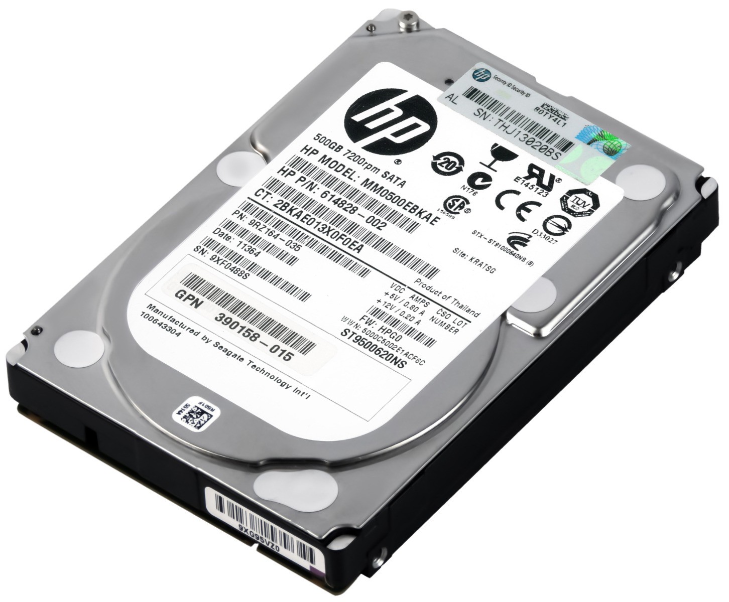 HARD DRIVE HP 614828-002 MM0500EBKAE 500GB 7.2K 16MB SATA II 2.5''