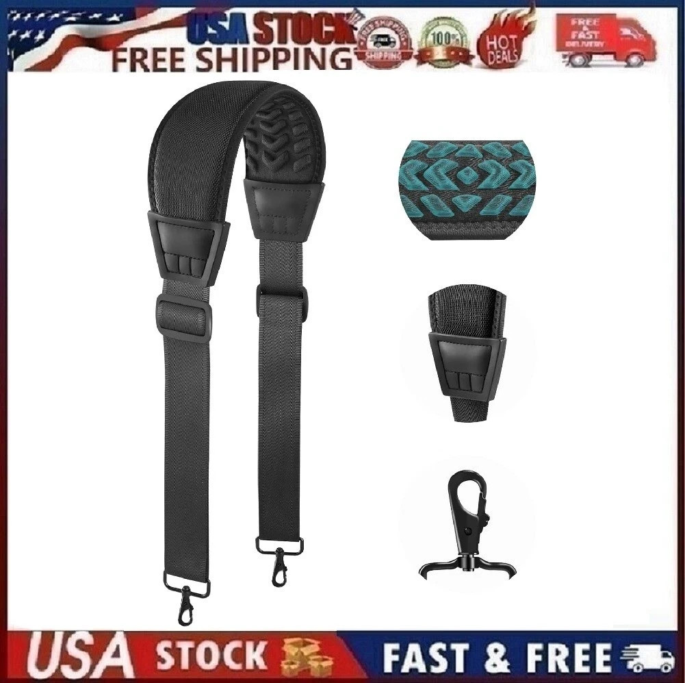3D Air Cushion Ultra Comfortable Bag Strap, 67" Thicken Shoulder Strap with D...