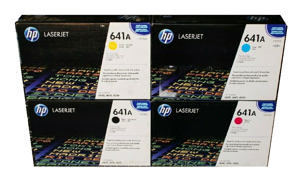 4 x GENUINE HP ColorLaserjet 4600 4650 / C9720A C9721A C9722A C9723A Cartridges