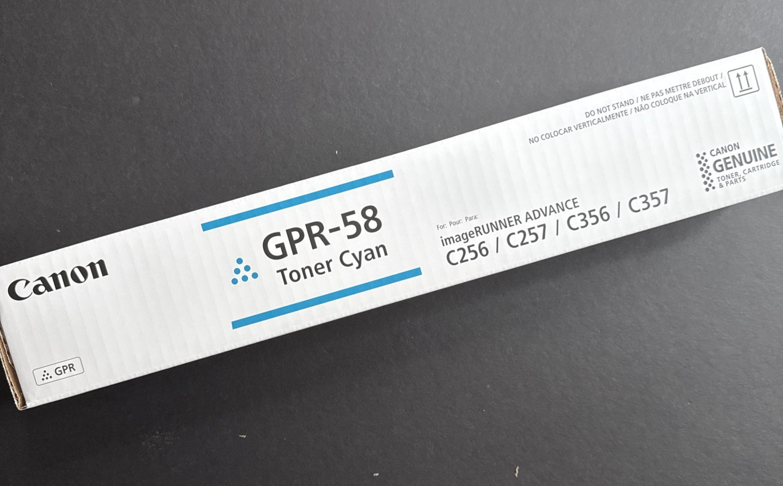 Canon GPR-58 Original Toner Cartridge - Cyan (2183C003) NEW SEALED IN BOX