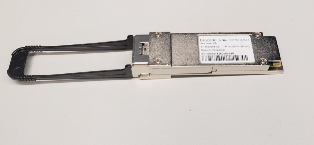 Lot of 8 Brocade 57-1000294-02 4x16Gb QSFP+ SW Transceiver