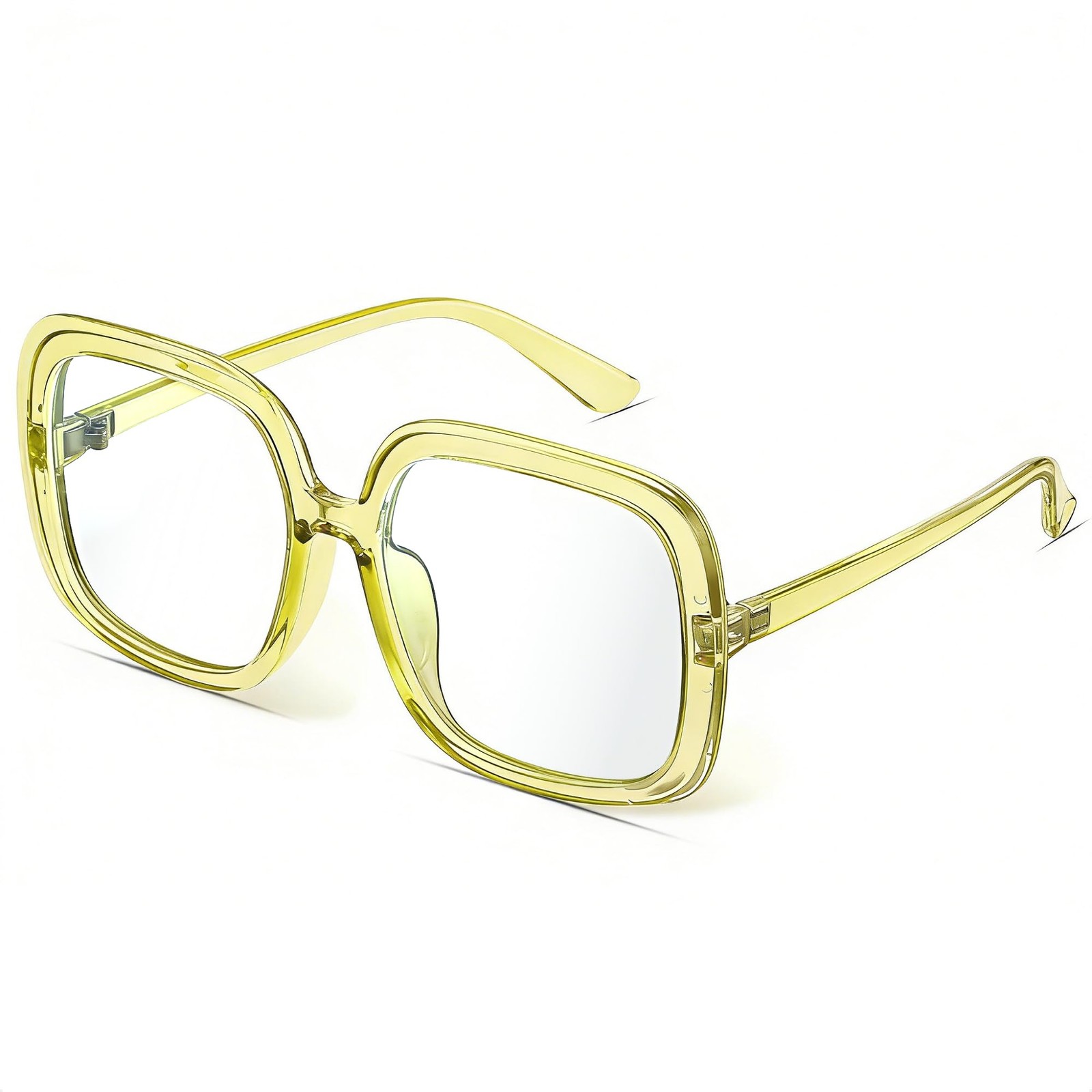 Oversized Blue Light Glasses for Women, Retro Fashion Computer Glasses, Anti-...