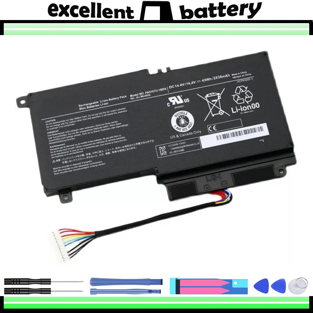 PA5107U PA5107U-1BRS 14.4V 43Wh 2838mAh Laptop Battery For Toshiba Satellite L45