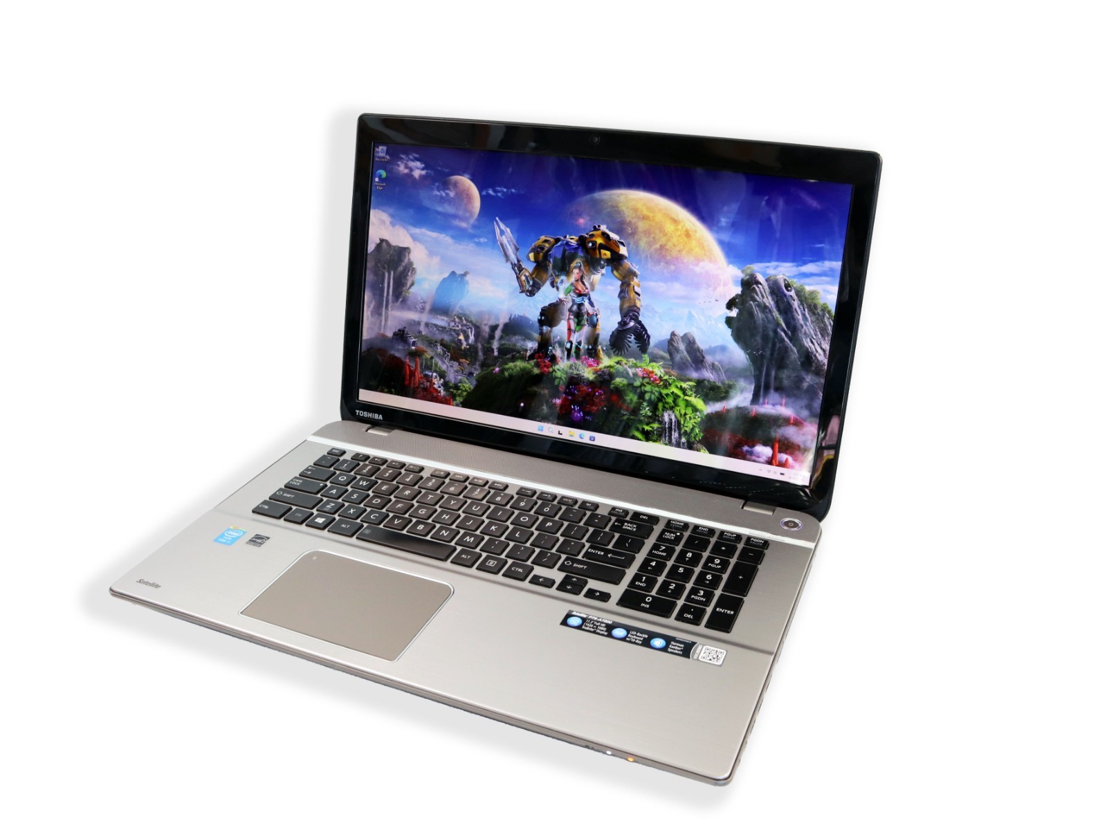 TOSHIBA P75-A 17.3" Laptop Intel i7-4700MQ 16GB RAM 128GB SSD + 1TB HDD Win 11