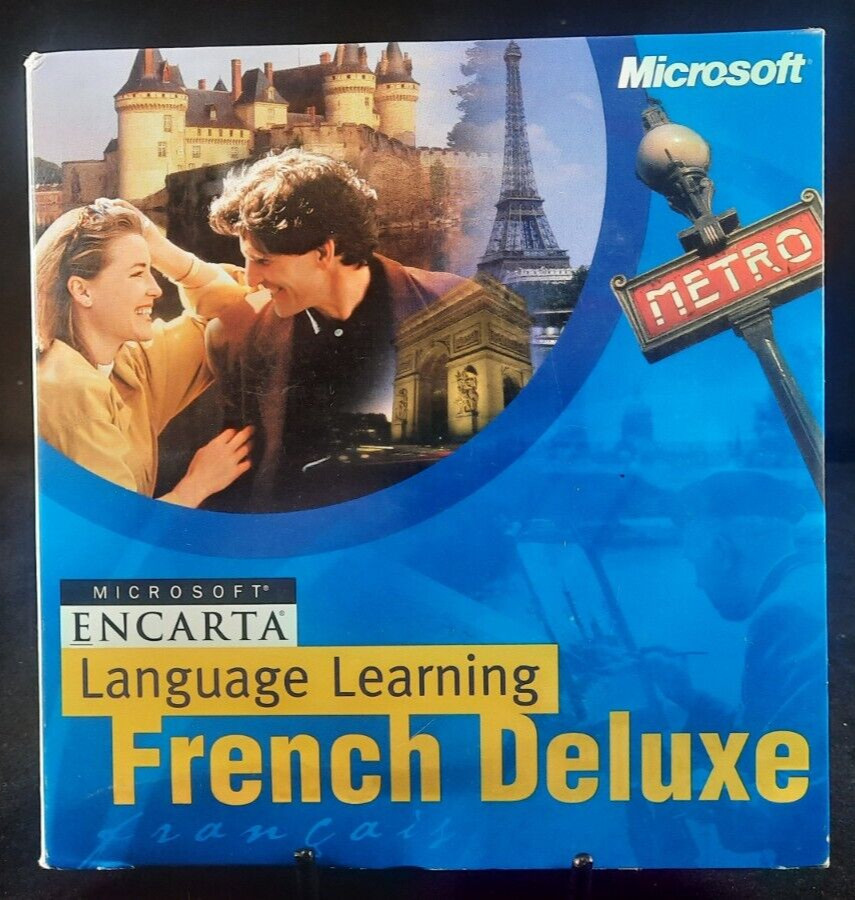 Microsoft Encarta - Language Learning - French Deluxe / CD-ROM / 4-Disc