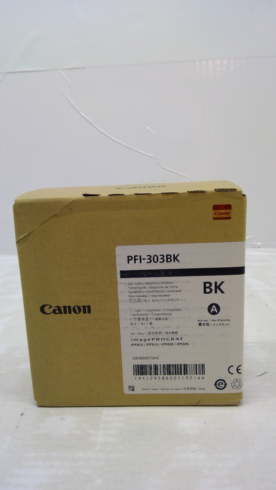 Genuine Canon PFI-303BK Black Ink Cartridge (2015) 2958B001  2958B001AA