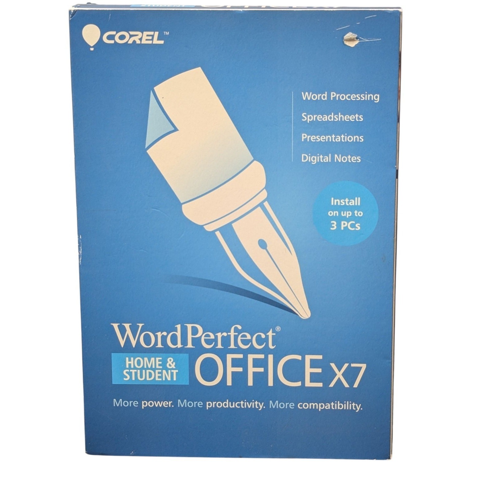Corel WordPerfect Office X7 Home & Student Edition - Up To 3 PCs New/Sealed