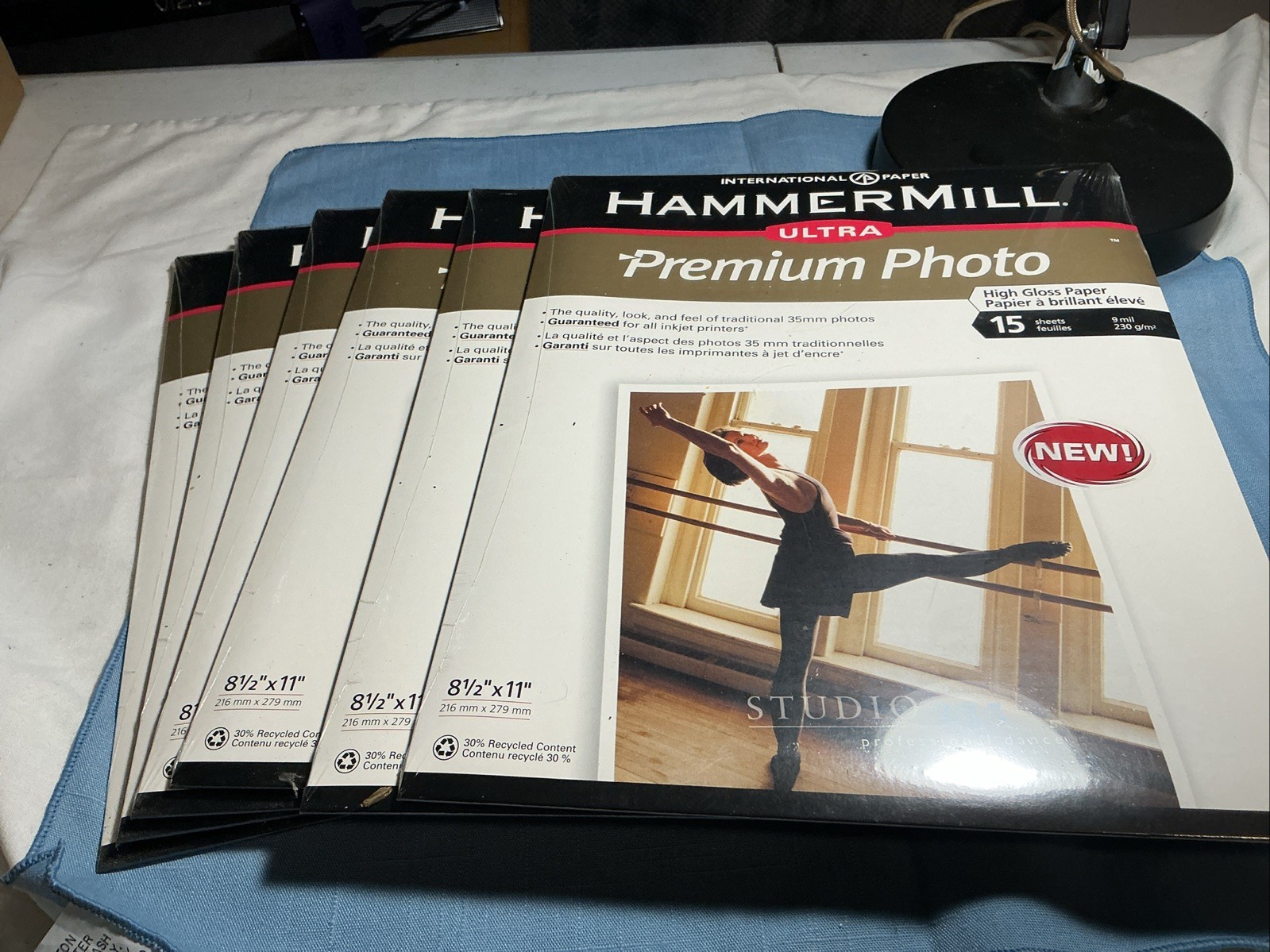 Hammermill Ultra 8 1/2x11Photo High Gloss Paper ,6 Packs Of 15 All 1- Price ink.
