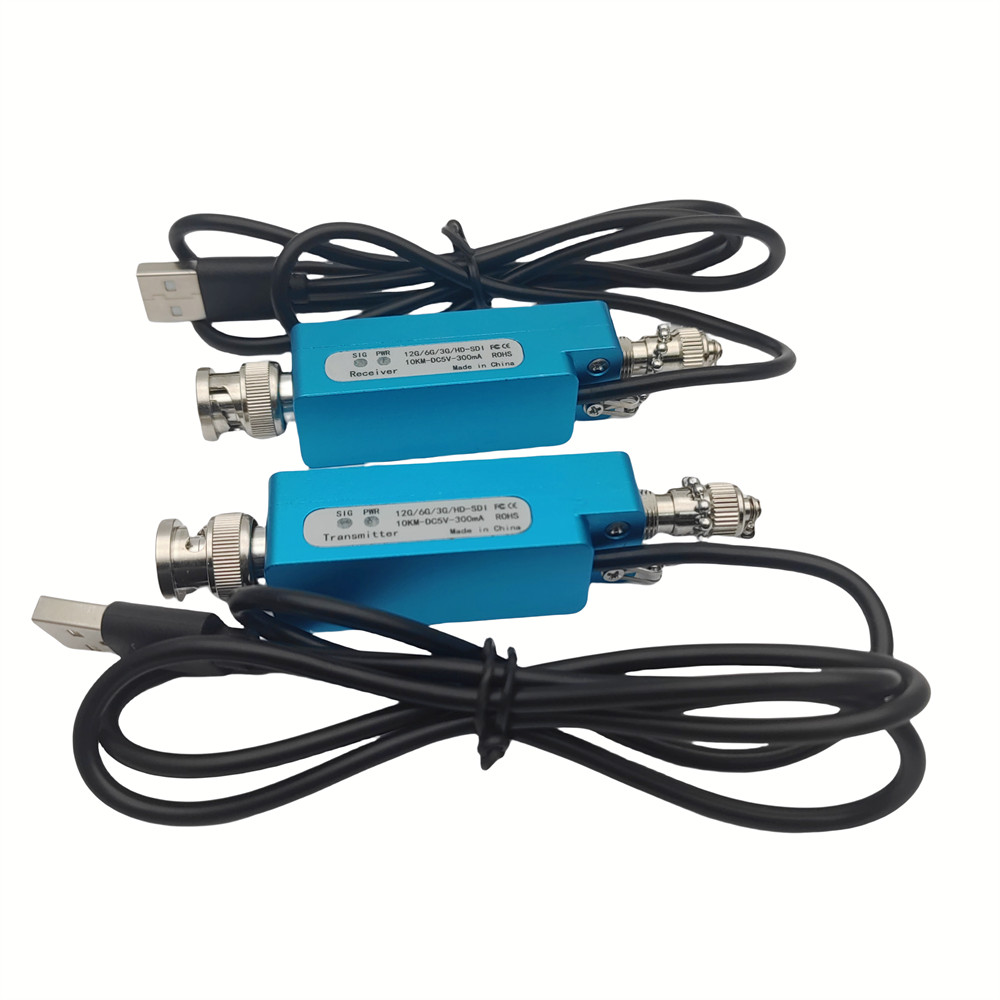 Mini 12G SDI to fiber converter 4K@60 12G-SDI-N-20KM-TX/RX)  1 pair
