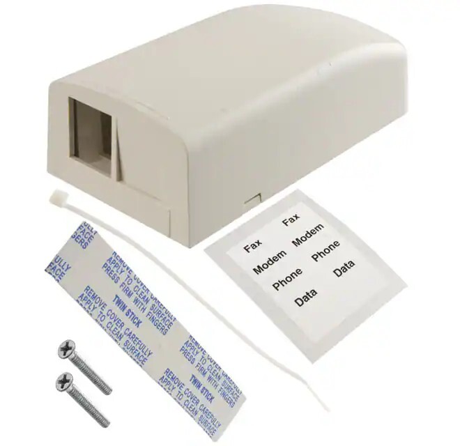 Panduit Netkey 2 Position Surface Mount Box NK2BXIW-A