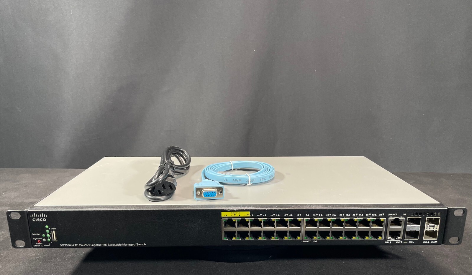 Cisco SG350X-24P-K9 | 24-Port Gigabit PoE Managed Network Switch -Same Day Ship