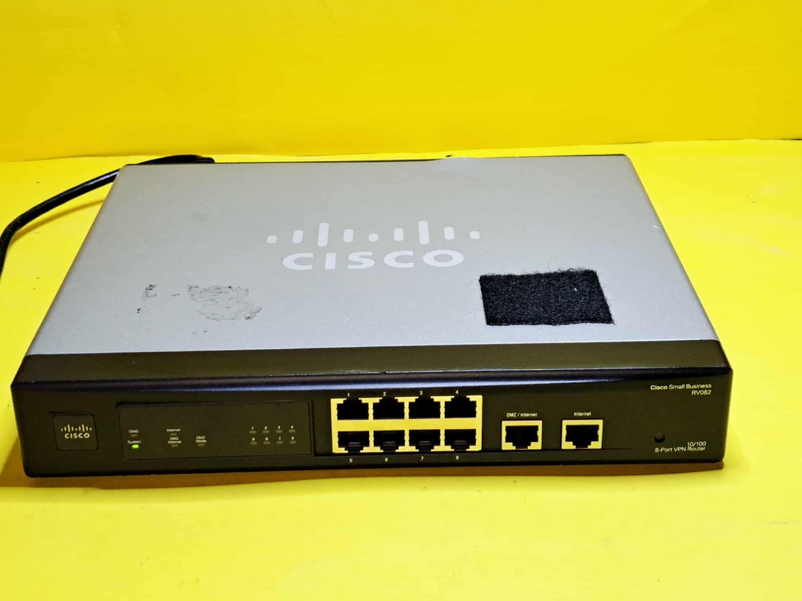 ⚡TOP IS BENT⚡CISCO RV082 VPN ROUTER DUAL WAN LAN 8-PORT 10/100 NETWORK FIREWALL