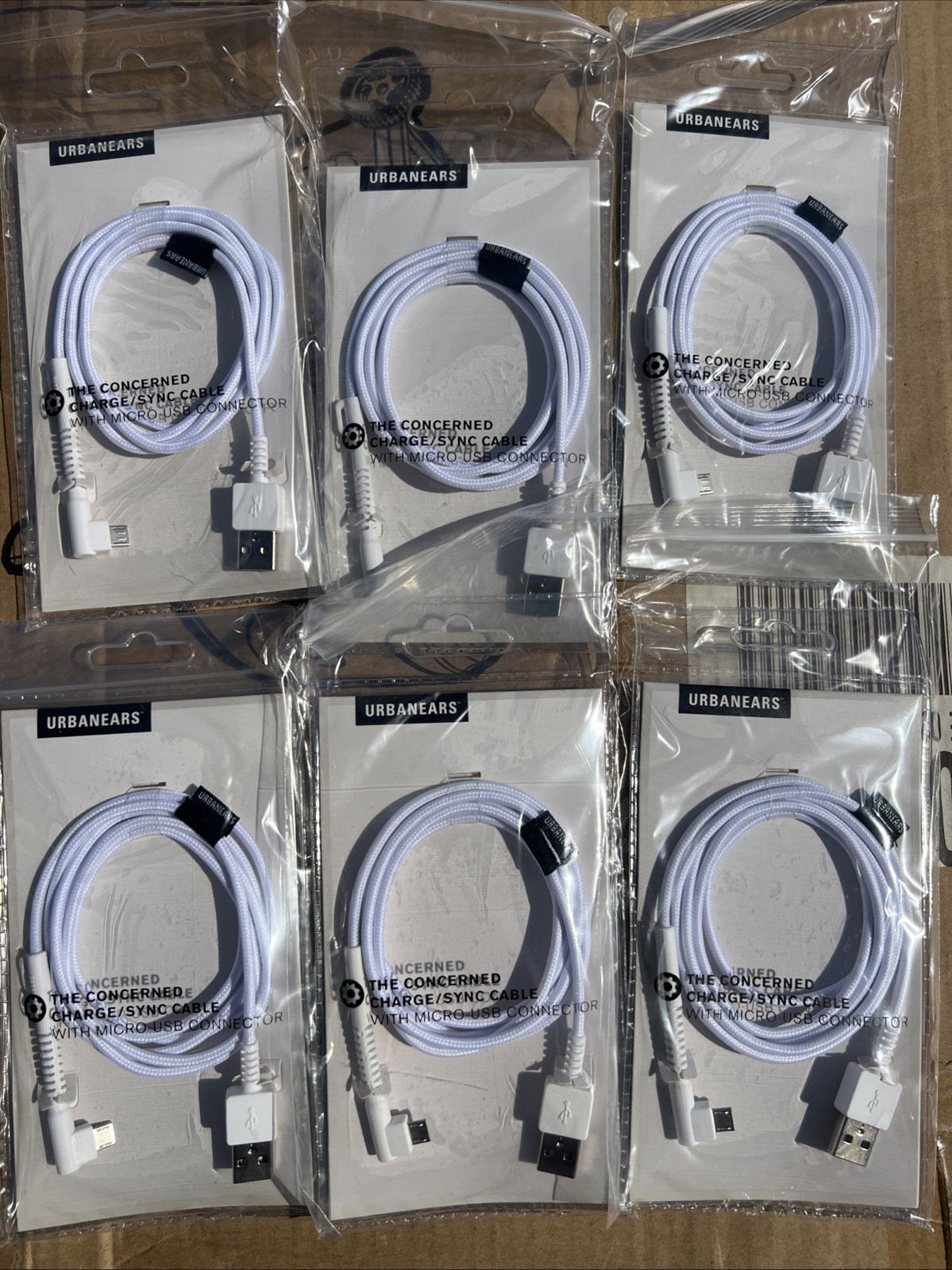 URBANEARS Micro USB Charge Sync Cable NOOK COLOR & Android BOX OF 90 PIECES