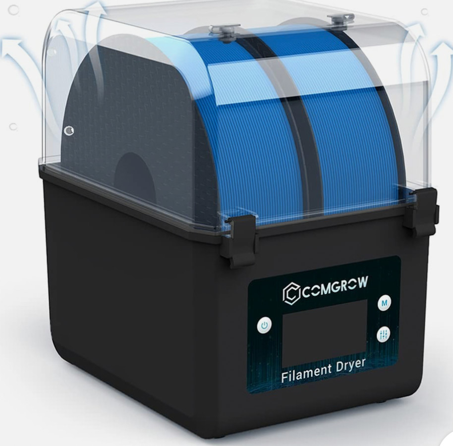 Comgrow Filament Dryer, Upgraded Dry Gen 1 Dryer Box, Transparent