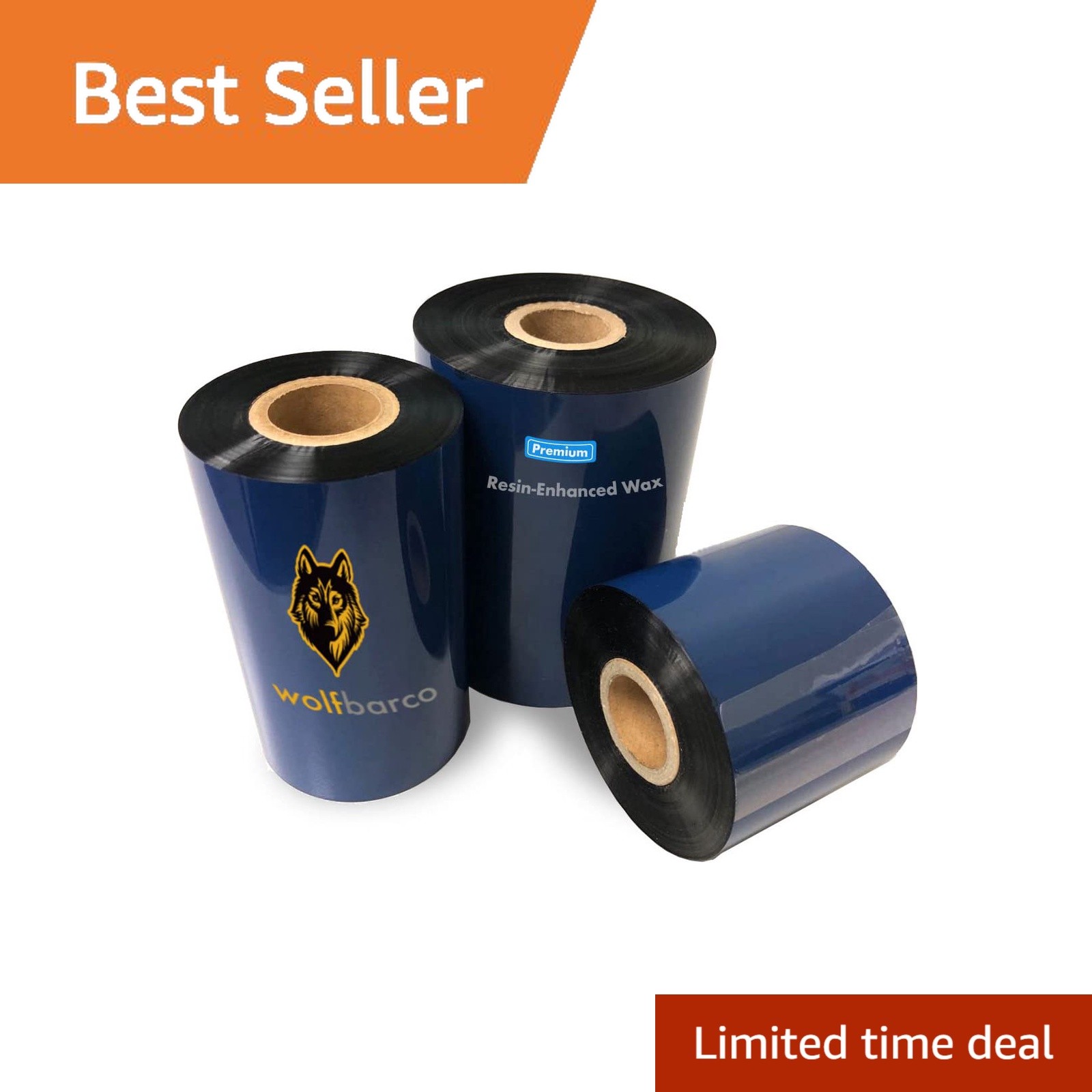 Wolfbarco Thermal Ribbon, 2.36x1476 12 Rolls