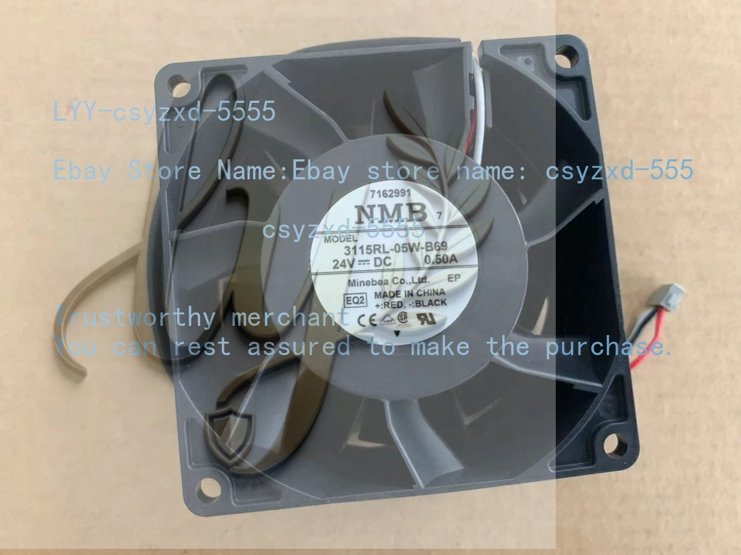 NMB 3115RL-05W-B69 24V 0.50A 8CM Schneider inverter cooling fan