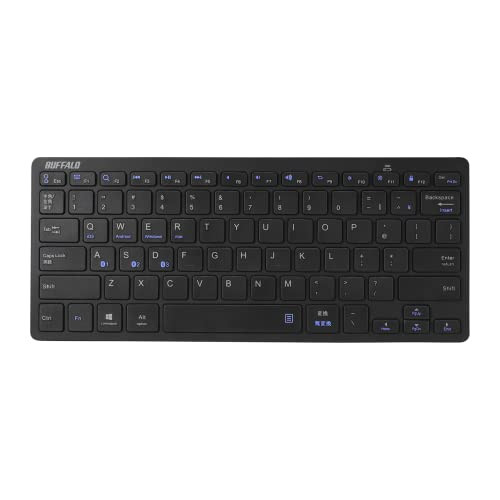 Buffalo BSKBB315BK Bluetooth 3.0 Compatible Wireless Mini Keyboard for Windows