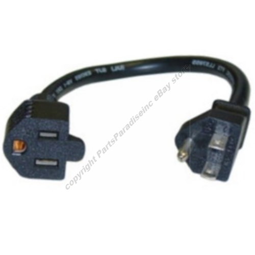 Lot10pk 1ft short Outlet Saver Power Strip Extension Cable/Cord NEMA5-15P to 15R