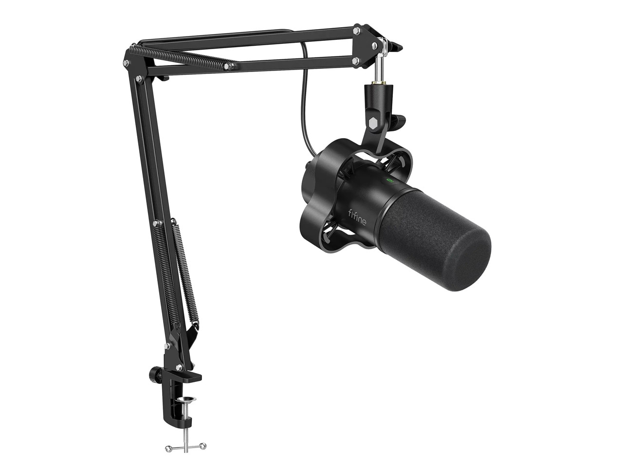 FIFINE K688 Neo USB/XLR Podcast Microphone - Dynamic Pro Mic, Mute & Monitor for