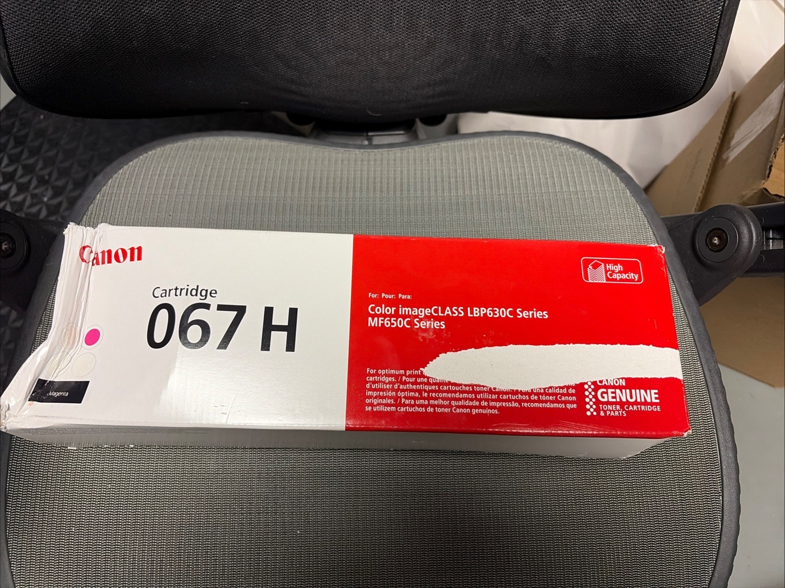 GENUINE - CANON 067H High Yield MAGENTA TONER 067 H 5104C001 LBP630C Damaged Box