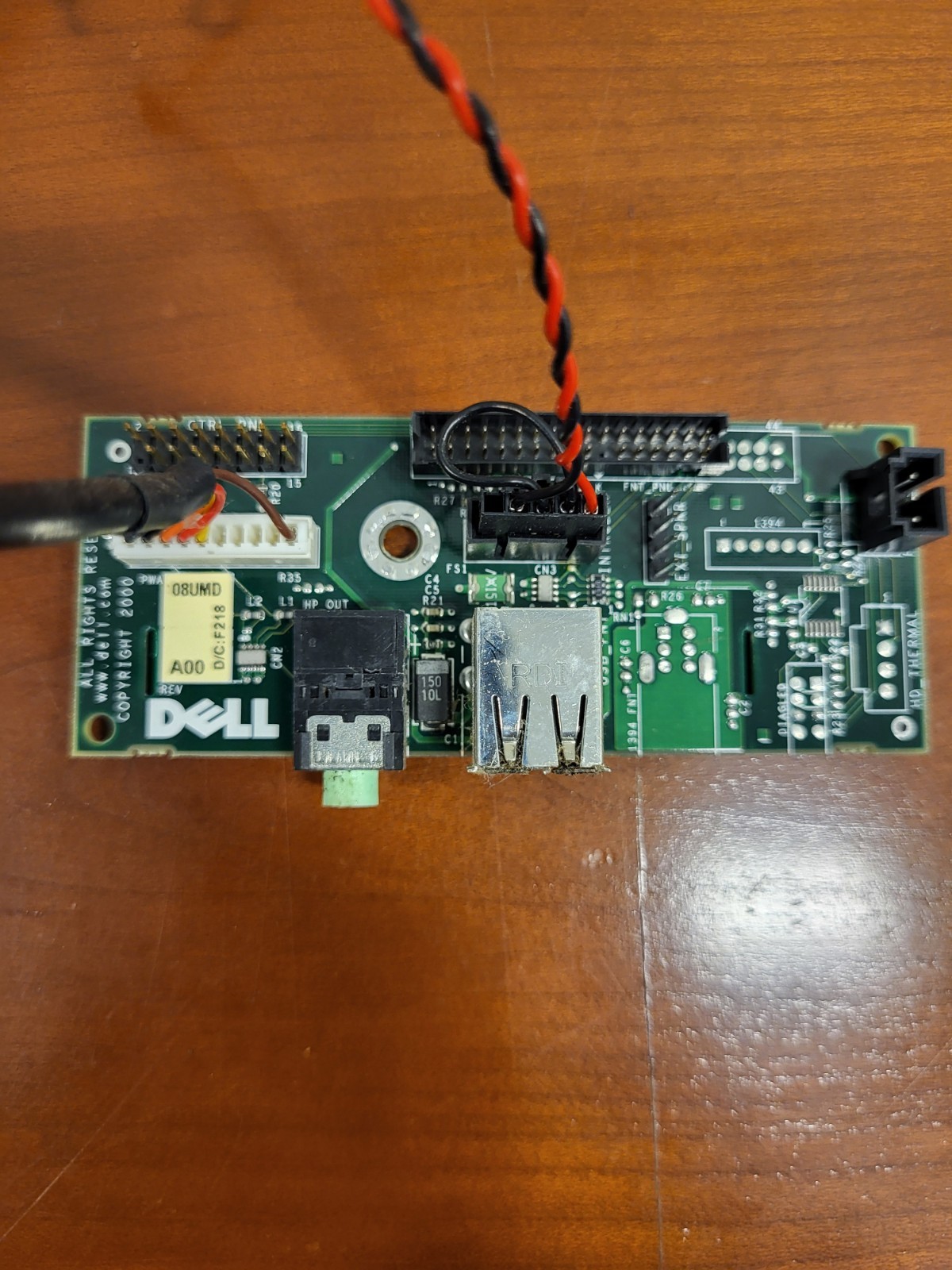 Dell 08UMD A00 Front Audio/USB Board - Connectors Included - WORKS - TESTED