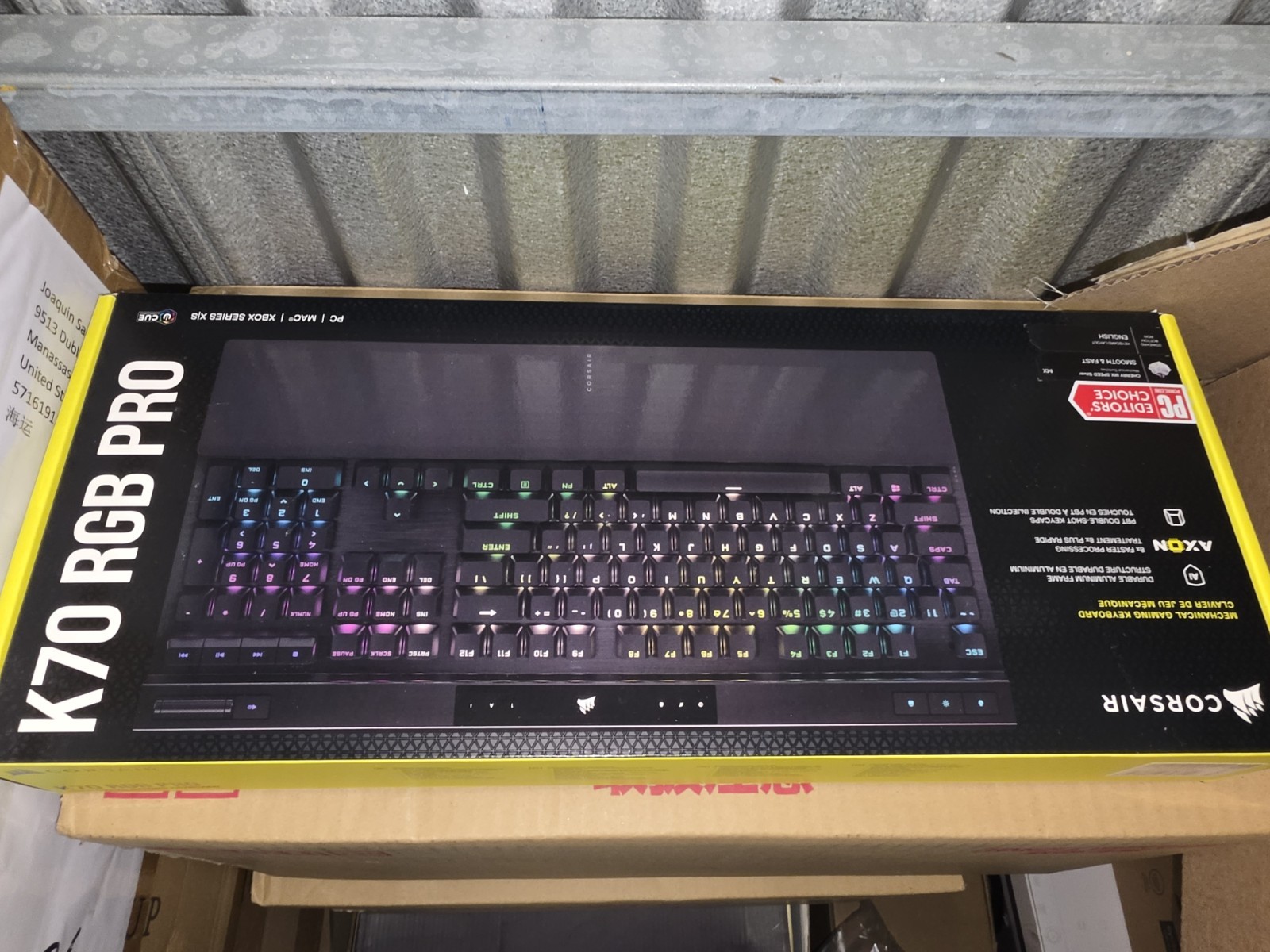 Corsair K70 RGB Pro Full Size Mechanical Keyboard. Brand New same day shipping