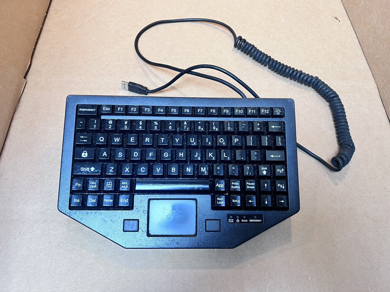 iKey FT-88-911-TP-USB-5y Keyboard Backlit Touchpad USB Rugged