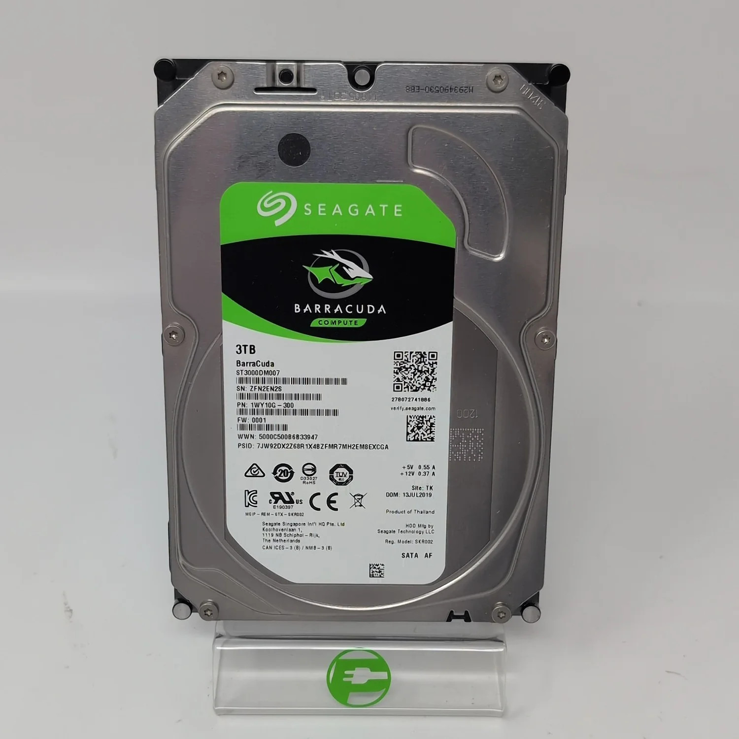 Seagate 3.5" Barracuda 3TB SATA III 6Gbps HDD ST3000DM001