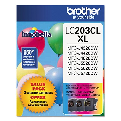 BROTHER LC2033PKS CYAN/MAGENTA/YELLOW HIGH YIELD INK CARTRIDGE 3/PACK