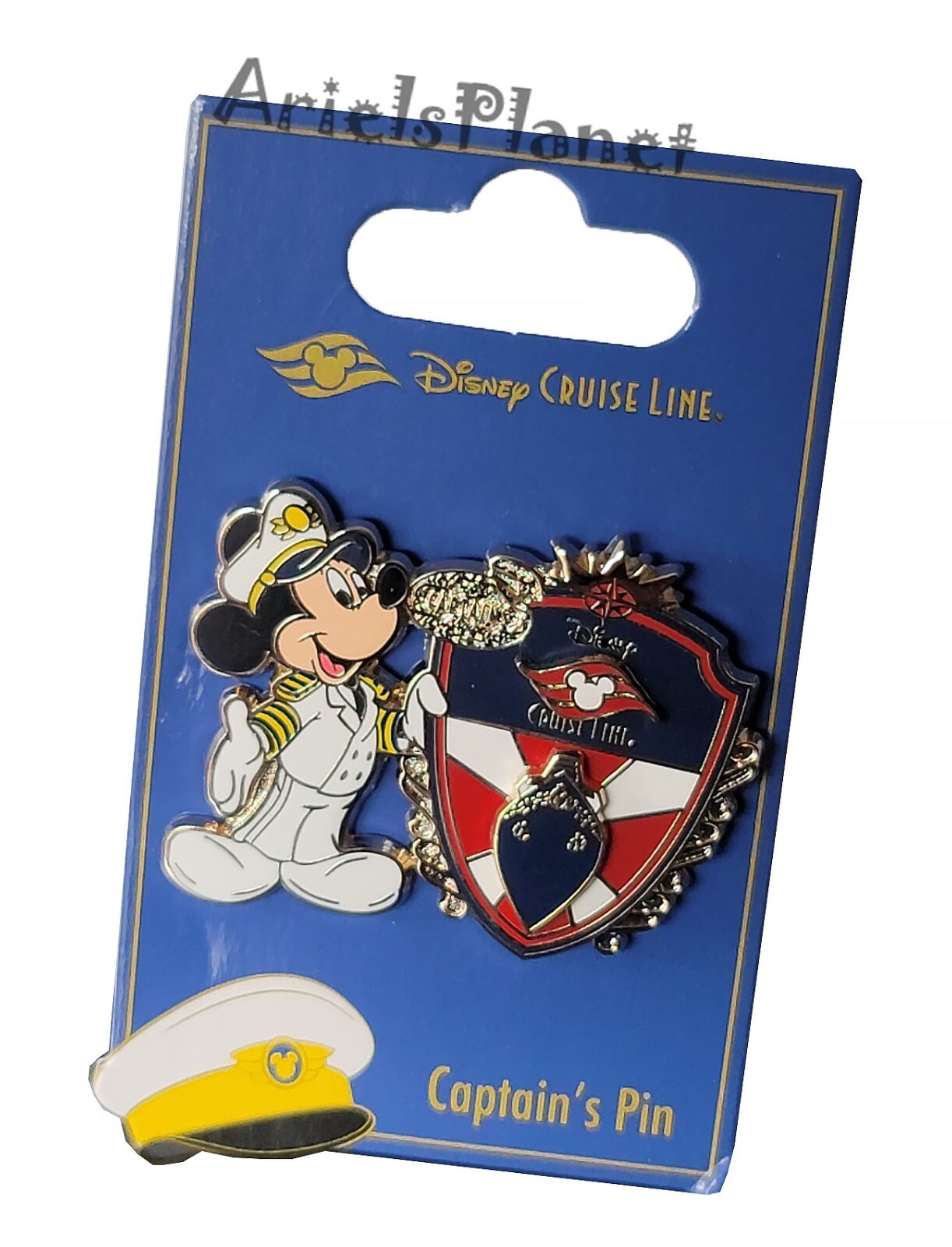 Disney Cruise Line Mickey Mouse Captain of the Cruise Ship Pin