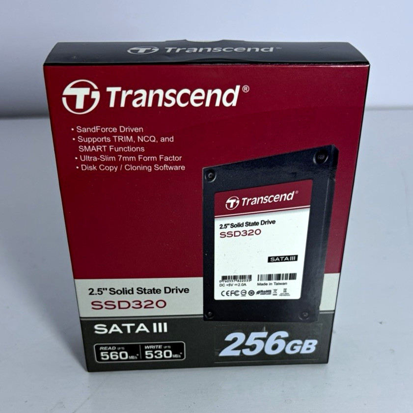 Transcend SSD320 256GB 2.5in SATA III Internal SSD 7mm TS256GSSD320