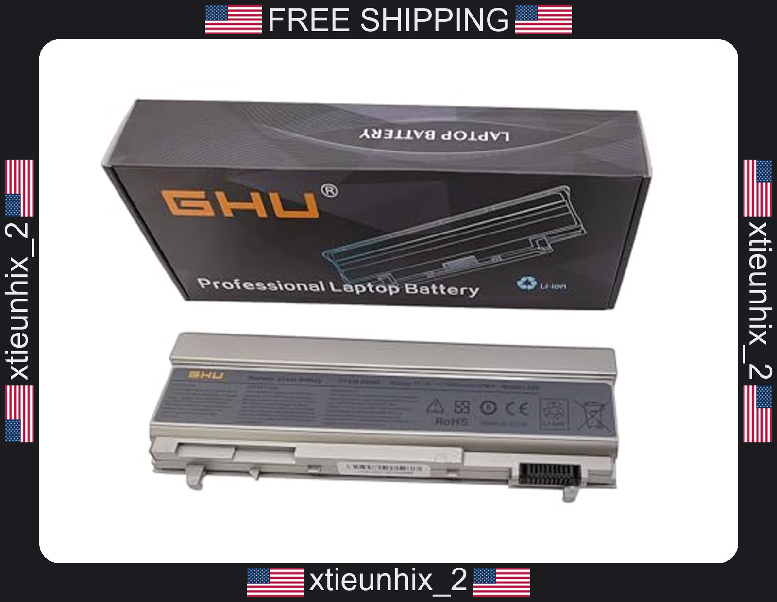 Dell Latitude E6410 Battery 87Wh 12-Cell High Capacity Replacement