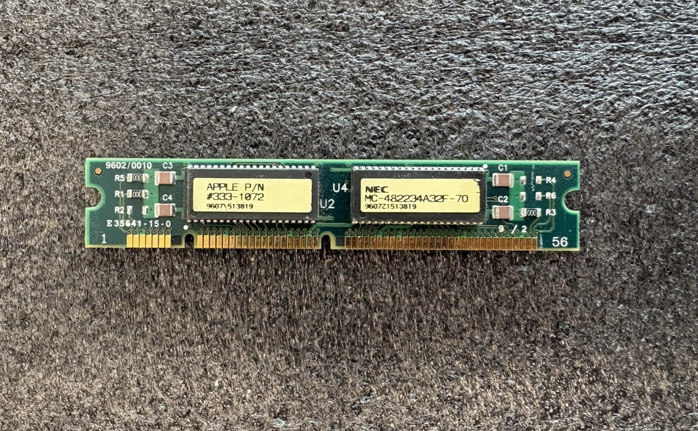 Apple Power Macintosh VRAM Video RAM 1MB 70ns 333-1072 PowerMac