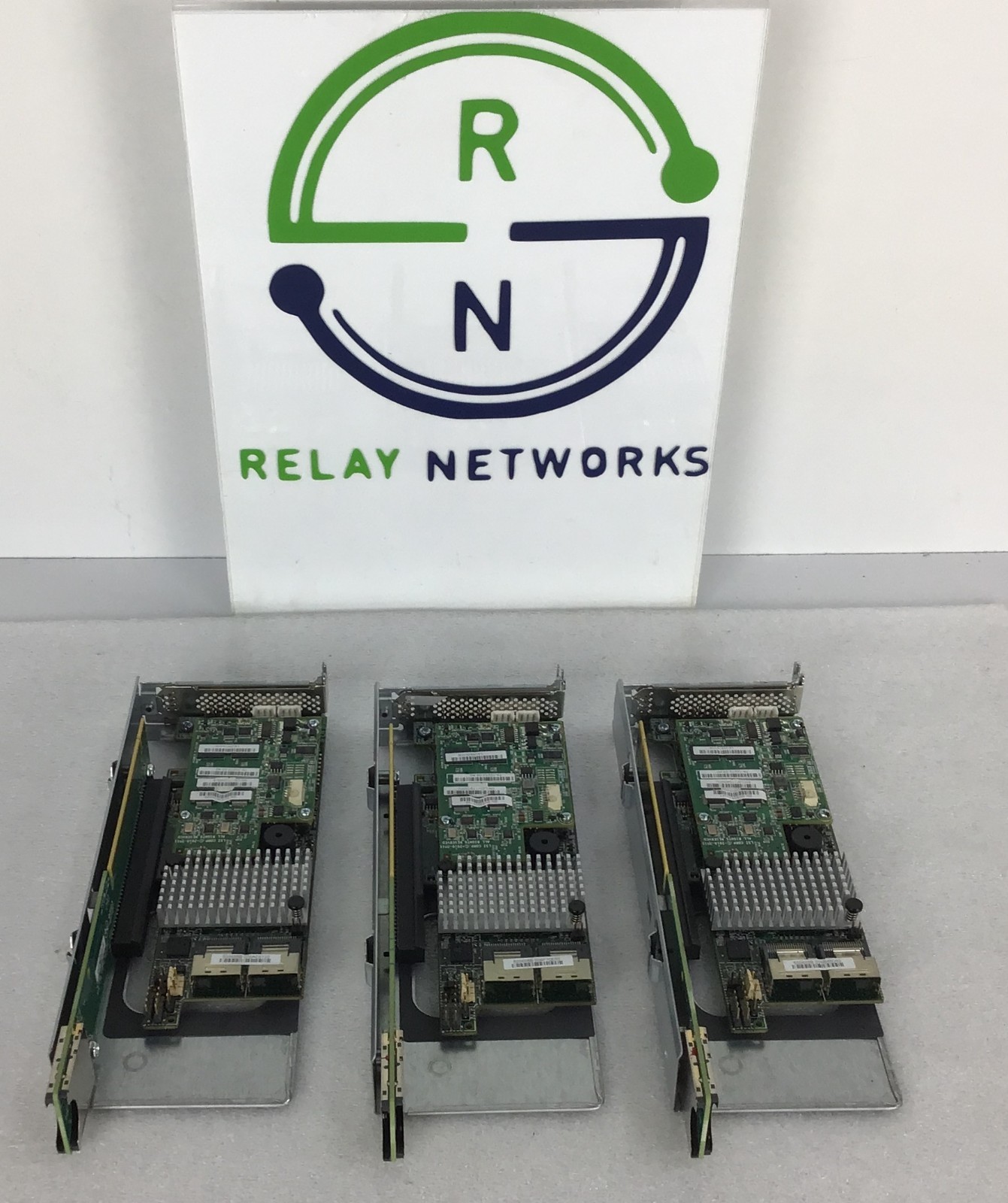 LOT OF 3 Cisco UCS-RAID-9266 RAID controller card with attached PCIe Riser
