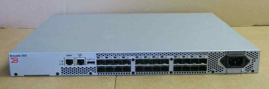 Brocade 300 24 Port 8Gb FC SAN Switch 8 Ports Active EGM+Fabric Lic. BR-320-0008