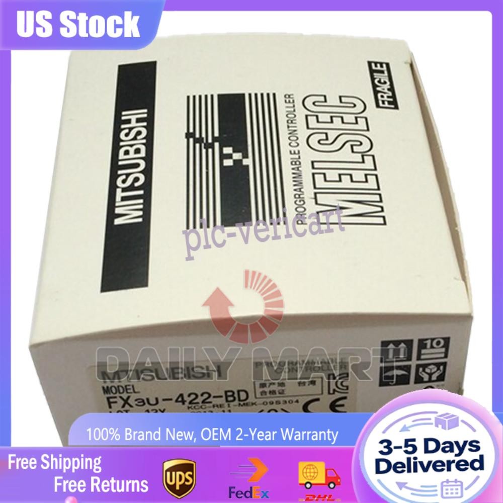 New In Box MITSUBISHI FX3U-422-BD Communication Board