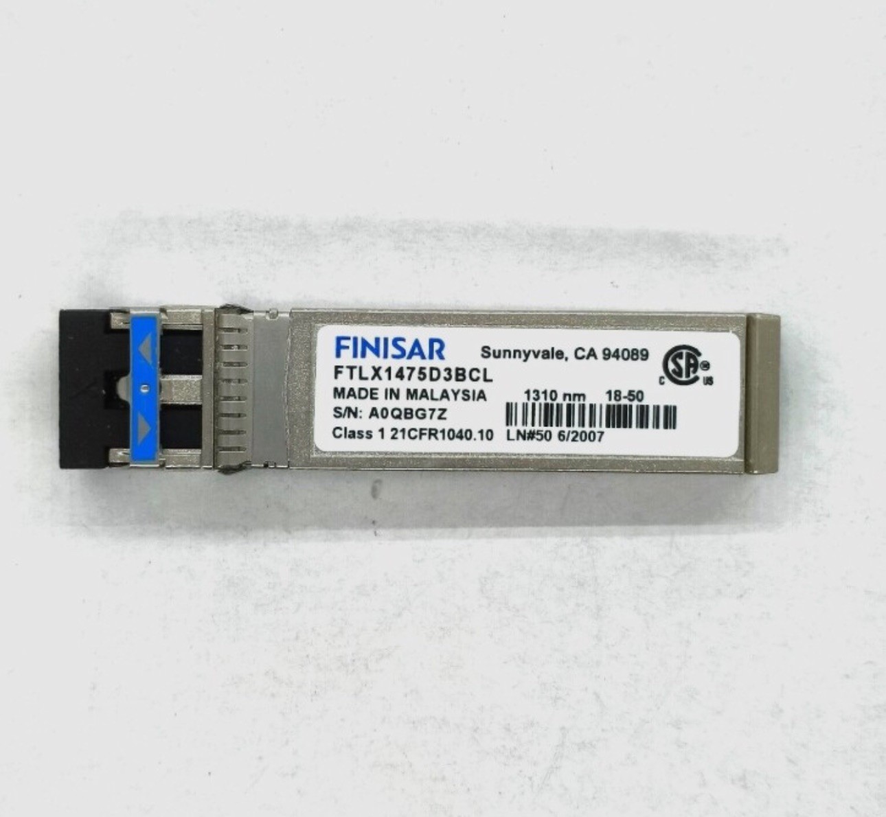 Finisar FTLX1475D3BCL 10GBase LR SFP+ 1310nm SMF Duplex LC Optical Module