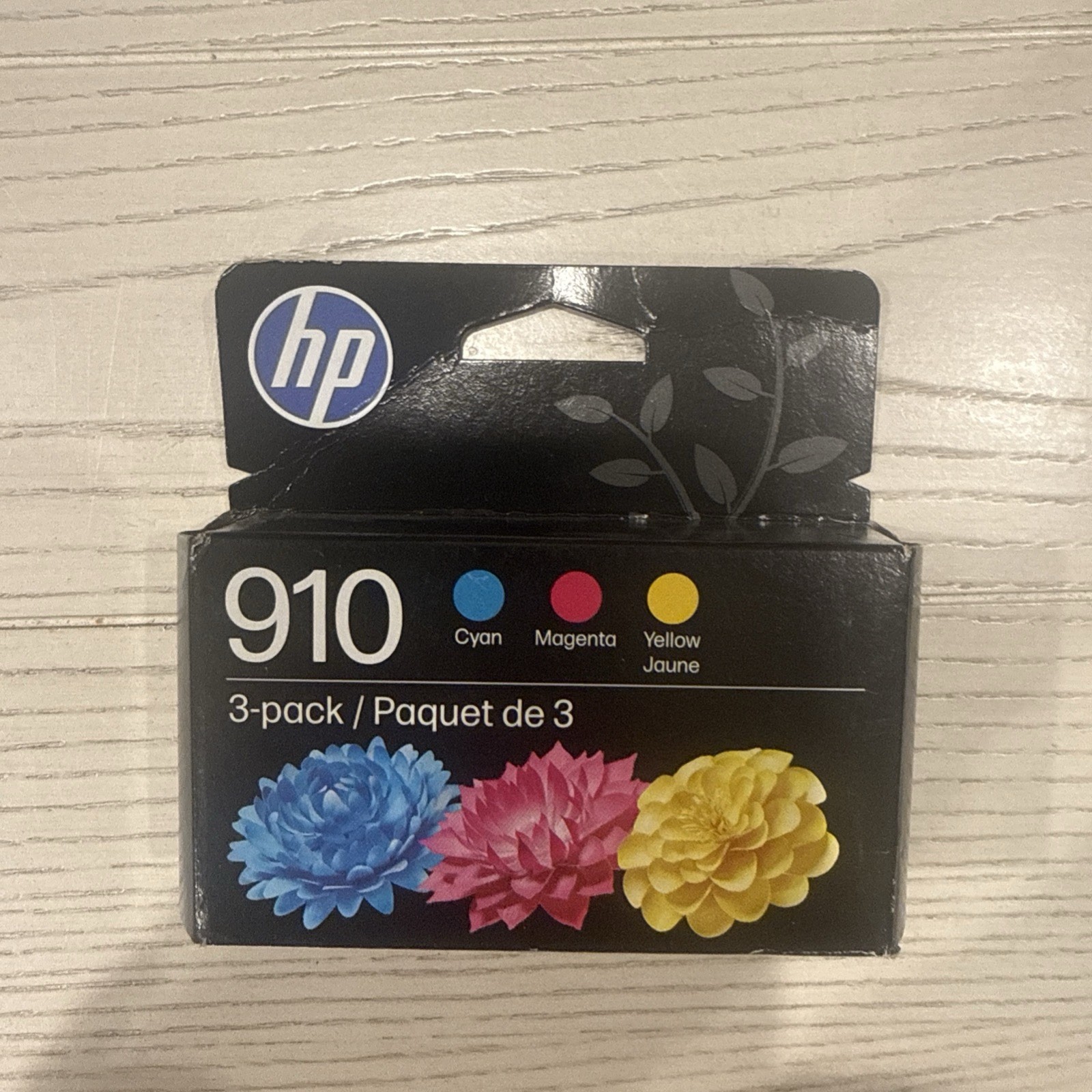 HP 910 3-Pack Cyan, Magenta, & Yellow Ink Cartridge New Sealed Exp 03-28+