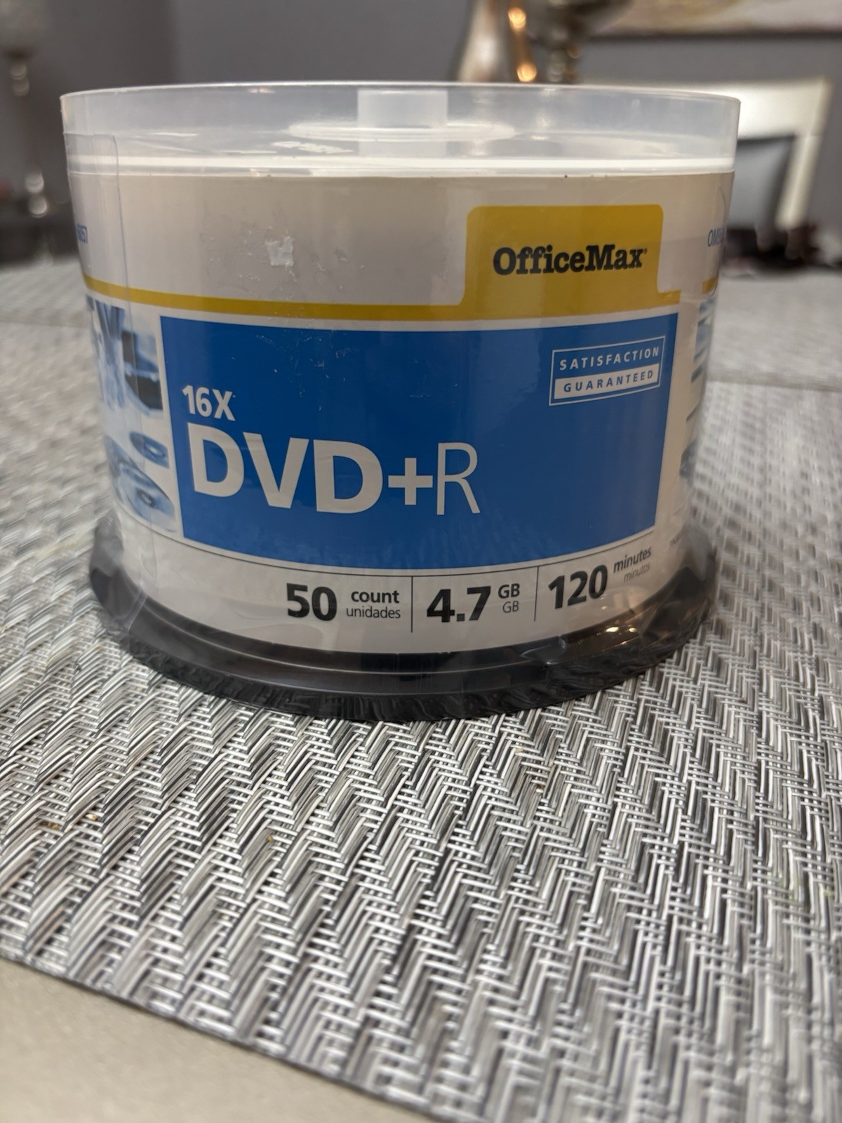 New Office Max 16x Recordable DVD+R 50 Count 4.7 GB 120 Minutes