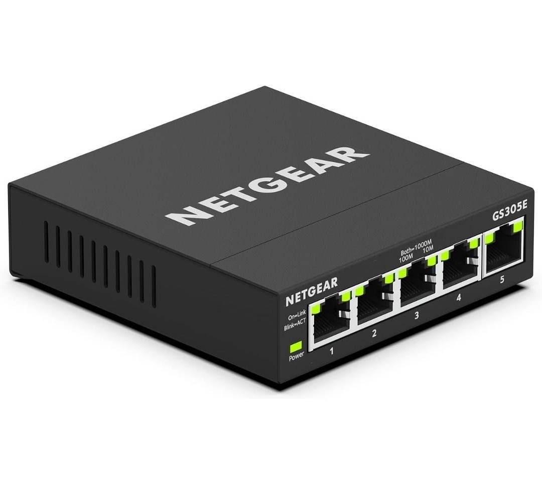 NETGEAR 5-Port Gigabit Ethernet Plus Switch (GS305)