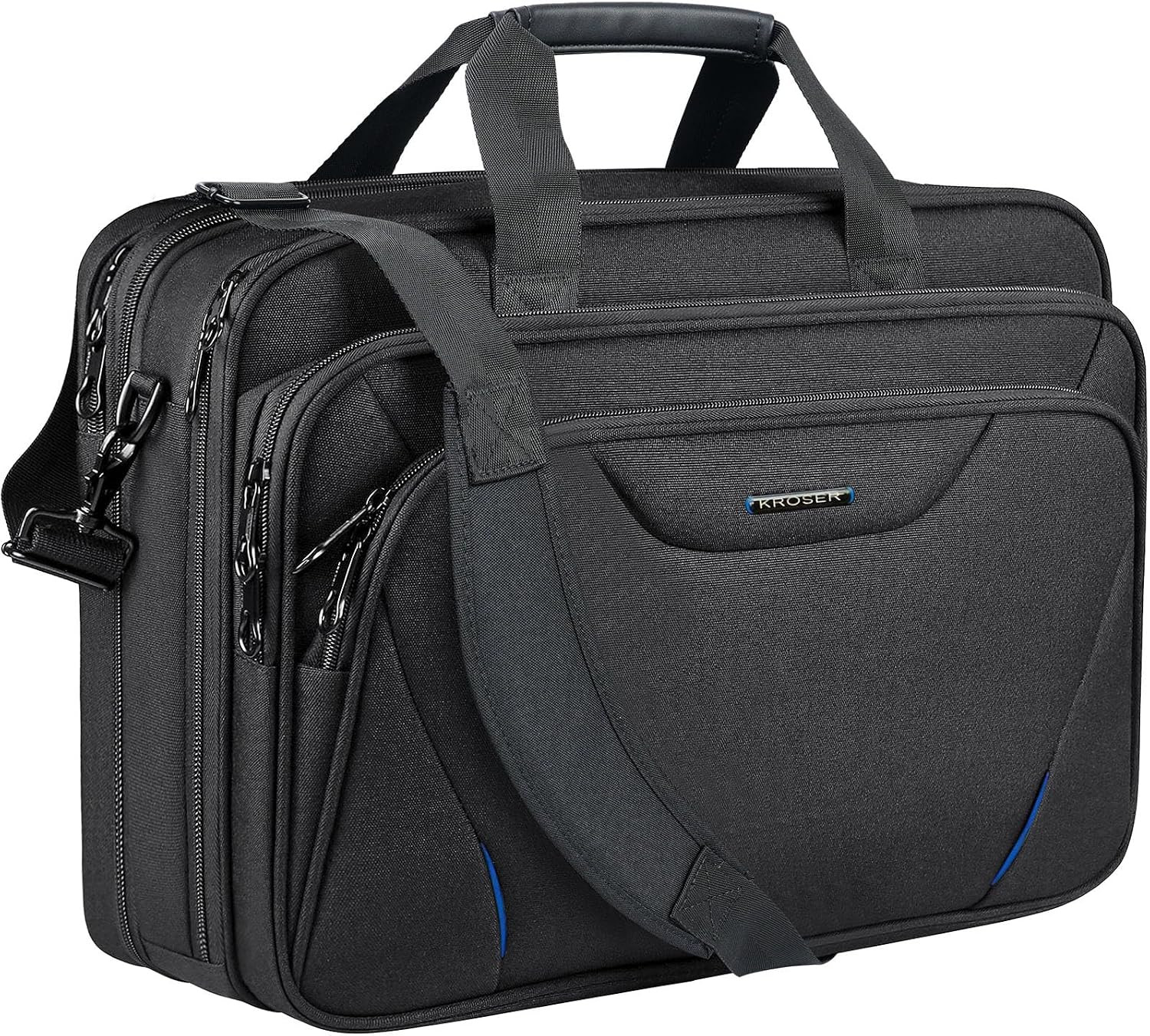 17.3 Inch Laptop Computer Briefcase, Water-Repellent Messenger Bag