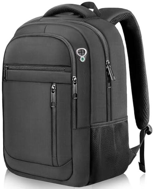 17 Inch Travel Laptop Backpack for Men Women, Big Work College XX-Large Black