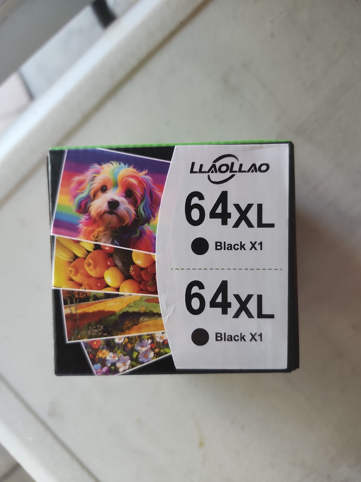 Llaollao 64XL Ink Cartridges Combo Pack Black Replacement for HP NEW 
