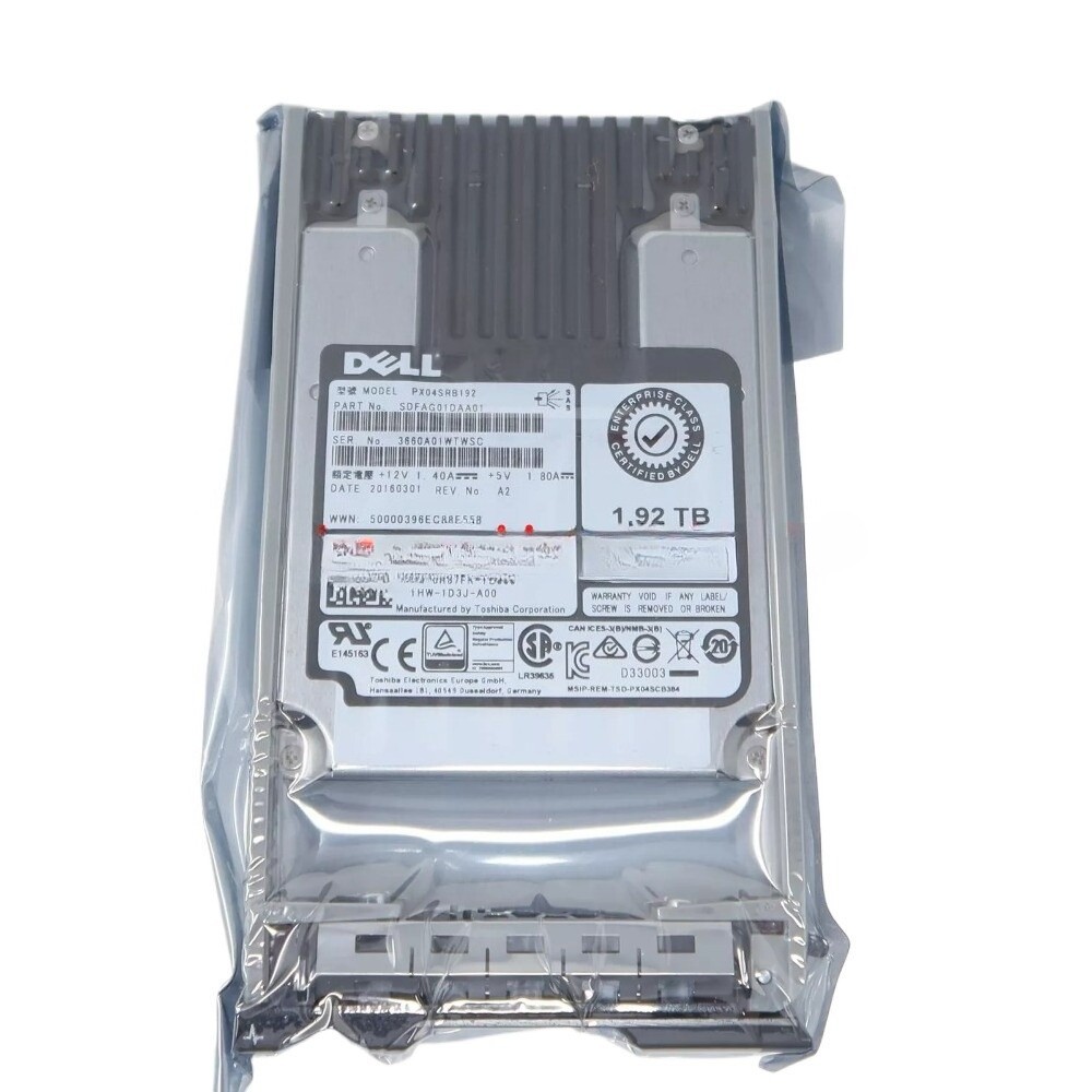 DELL R87FK PX04SRB192 Dell 1.92TB SSD RI SAS 12GBPS 512N 2.5-inch