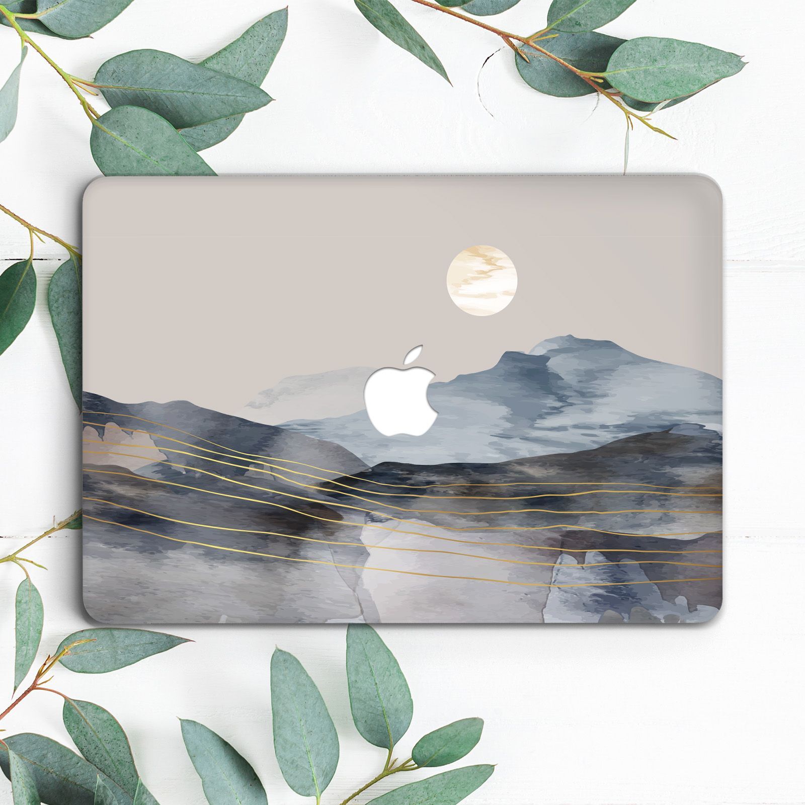 Japanese Art Mountains Landscape Hard Case For Macbook Pro 13 14 15 16 Air 13