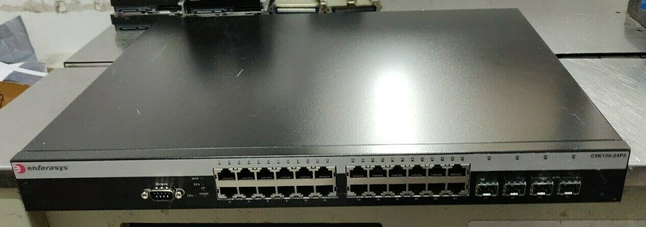 Enterasys C5K125-24P2 24-Port 10/100/1000 PoE Managed Switch - New Opened Box