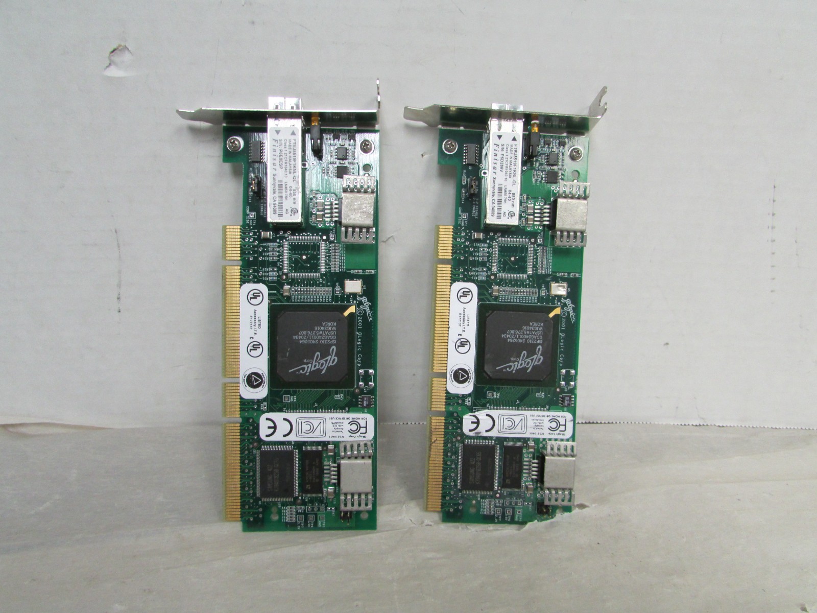 Qlogic Sanblade PCI-X FC 2GB Fibre Adapter QLA2310FL FC2310405 LOT OF 2