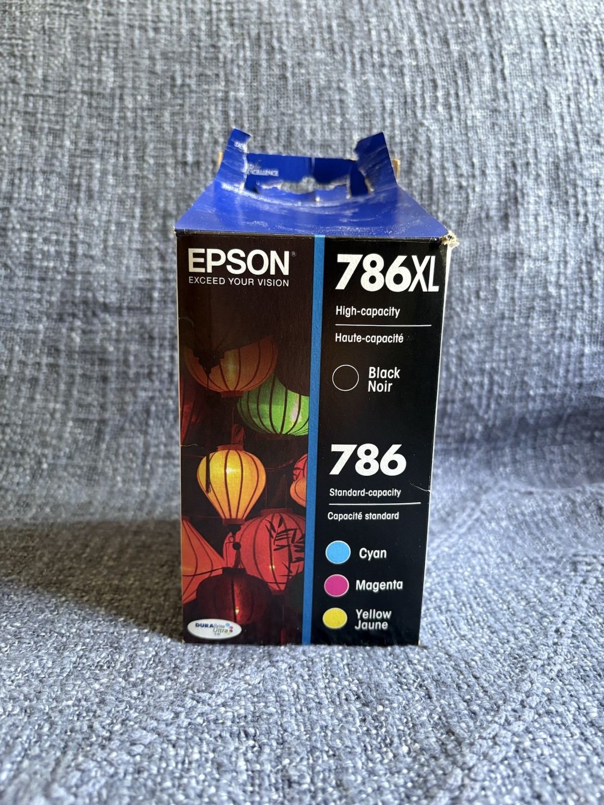 Epson Durabrite 786XL Black & 786 Standard Color Ink Cartridges | Sealed+Unused