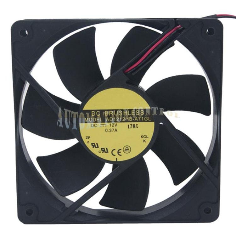 For ADDA AD1212HB-A71GL DC 12V 0.37A 2Pin 120*120*25MM Server Axial Cooling Fan