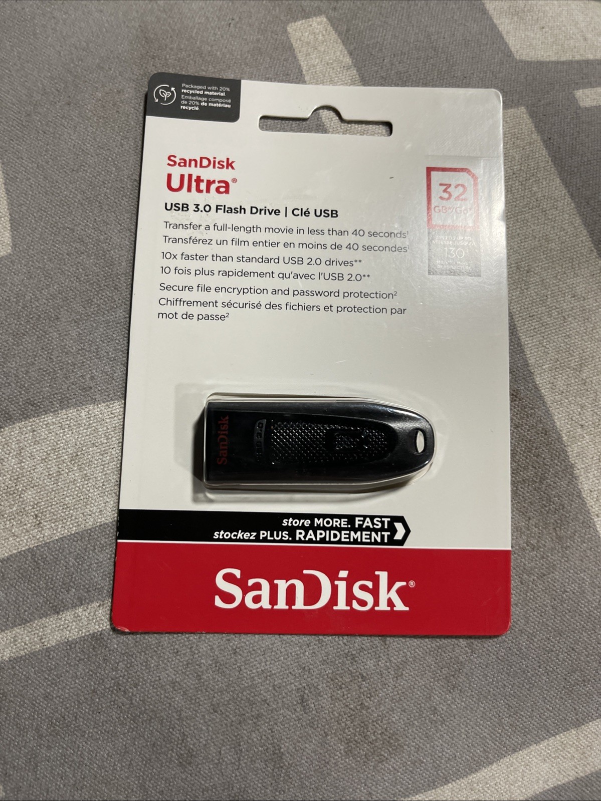 NEW SanDisk Ultra 32 GB USB Flash Drive SEALED